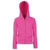 Premium 70/30 lady-fit hooded sweatshirt jacket Fuchsia