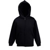 Premium 70/30 kids hooded sweatshirt jacket Black