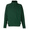 Premium 70/30 zip neck sweatshirt Bottle Green