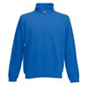 Premium 70/30 zip neck sweatshirt Royal Blue