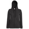 Lady-fit lightweight hooded sweatshirt jacket Light Graphite