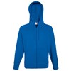 Lightweight hooded sweatshirt jacket Royal Blue