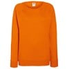 Lady-fit lightweight raglan sweatshirt Orange