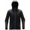 Orbiter softshell hoodie ST076 Black/Azure Blue