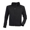 Lightweight running hoodie with reflective tape Black