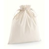 Organic cotton drawcord bag Natural