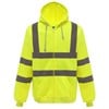 Hi-vis zip hoodie (HVK07) Yellow