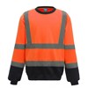 Hi-vis sweatshirt (HVJ510) YK030 Orange/Navy