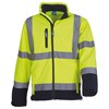 Hi-vis softshell jacket (HVK09) Yellow/ Navy