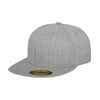 Premium 210 fitted cap (6210) Heather Grey