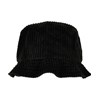 Big corduroy bucket hat (5003BC) YP197 Black