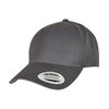 Premium curved visor snapback cap (6789M) YP240 Dark Grey