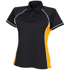 Finden & Hales Ladies Piped Polo Shirt