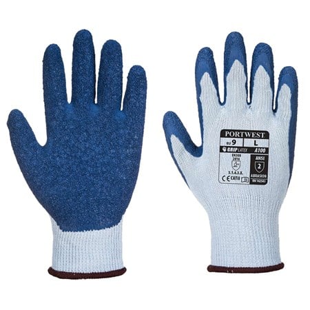 Portwest General Handling Latex Palm Dipped Grip Glove -A100