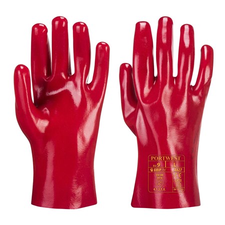 Portwest Fully Coated 27cm PVC Gauntlet Glove
