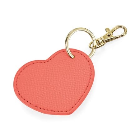 BagBase Boutique Heart-Shaped Leather Key Clip