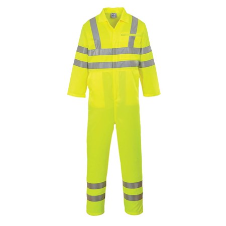 Portwest High Visibility Poly-Cotton Work Coverall