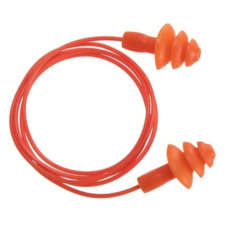 Portwest Safety Box of 50 Reusable TPE Corded Ear Plugs