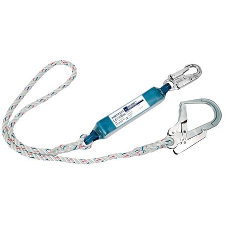 Portwest Height Scaffold Hook Single Lanyard with Shock Absorber