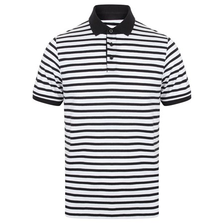 Front Row Striped Jersey polo shirt