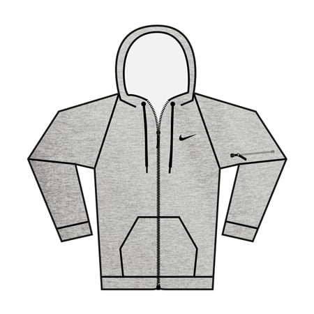 Nike Men’s full-zip fitness hoodie