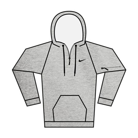 Nike Men’s 1/4 zip fitness hoodie