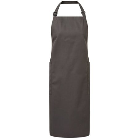 Premier Recycled polyester and cotton bib apron, organic and Fairtrade certified