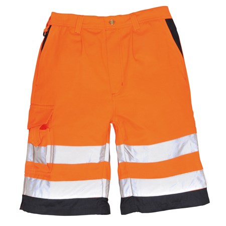 Portwest High Visibility Poly-Cotton Work Shorts