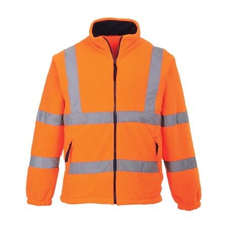 Portwest High Visibility Rail Specification Mesh Lined Fleece Jacket