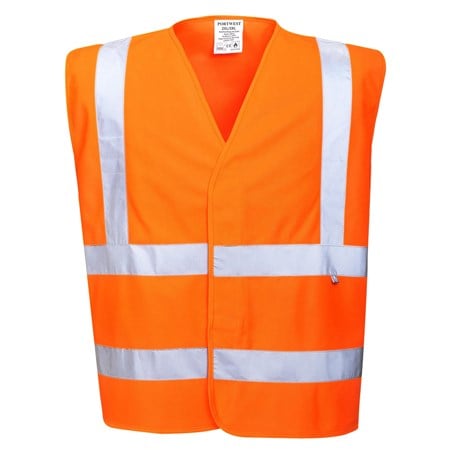 Portwest BizFlame Flame Resistant Work High Visibility Safety Vest