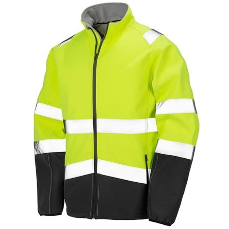 Result Printable safety softshell jacket