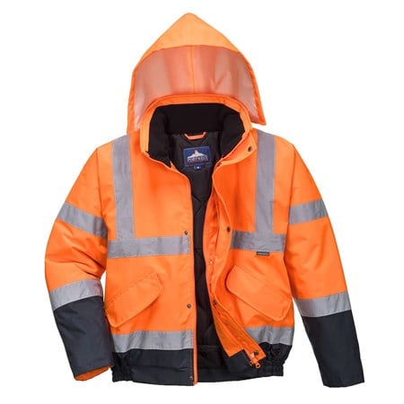 Portwest 300D Fabric High Visibility Tow Tone Bomber Jacket