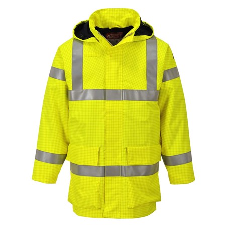 Portwest Bizflame Flame Resistant Hi Vis Lite Rain Jacket