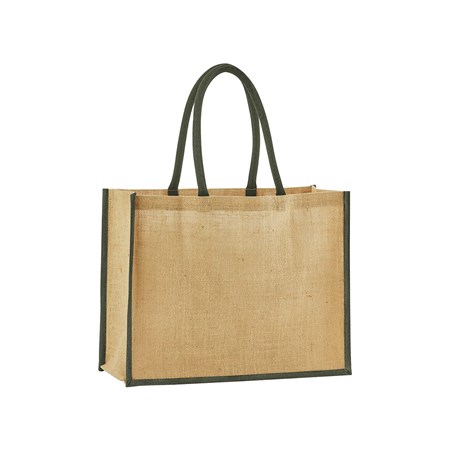 Westford Mill Natural starched jute classic shopper bag