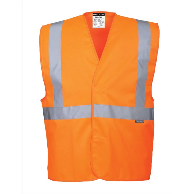Portwest High Visibility One Band and Brace Safety Vest -Orange