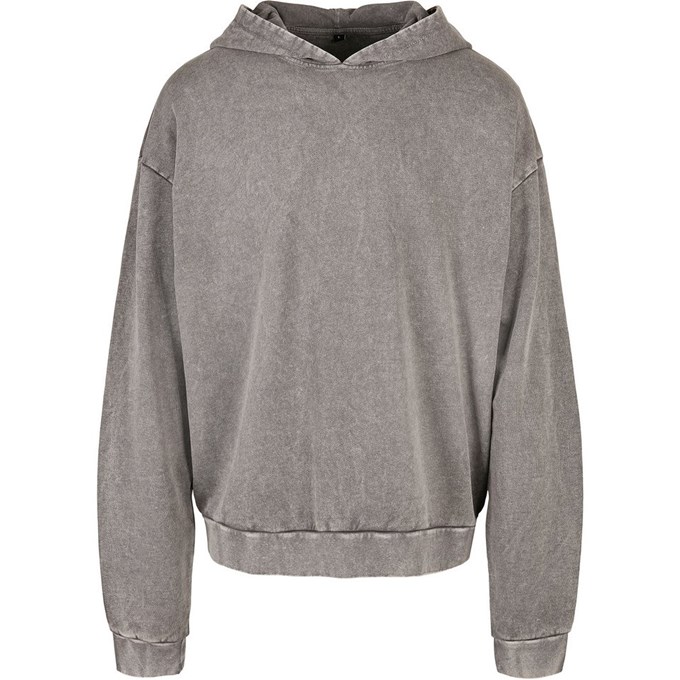 Build Your Brand men's Acid washed oversize hoodie BY191