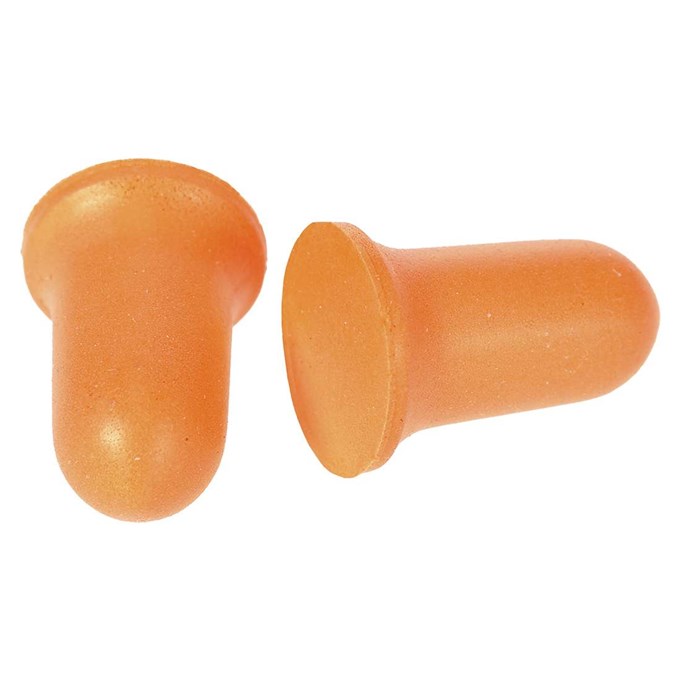 Portwest Bell Comfort PU Foam Ear Plug - Box of 200 Pairs EP06-Orange