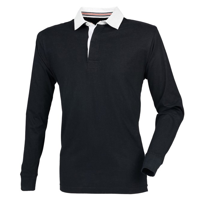 Premium superfit rugby shirt - tag-free Black