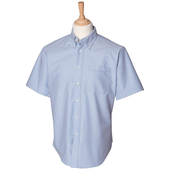 Short sleeve classic Oxford shirt Blue*