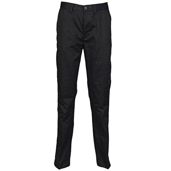 Women's 65/35 flat fronted chino trousers Black