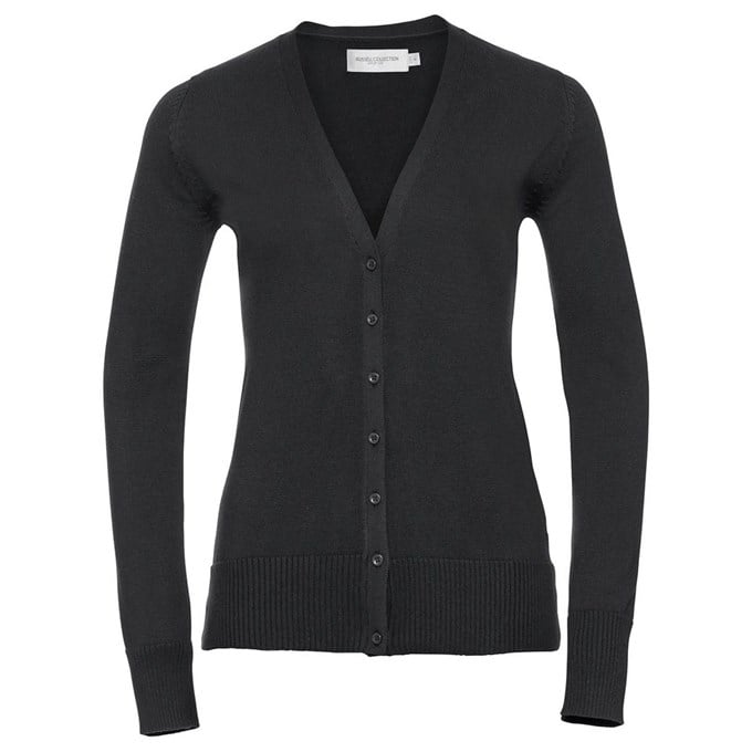 Women's v-neck knitted cardigan Black