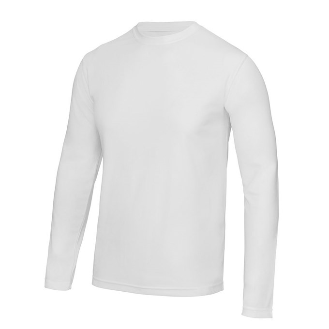Long sleeve cool T Arctic White