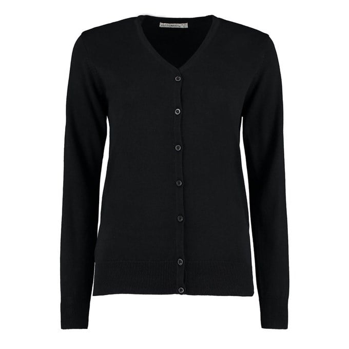 Women's Arundel v-neck cardigan long sleeve (classic fit) KK354BLAC6 Black