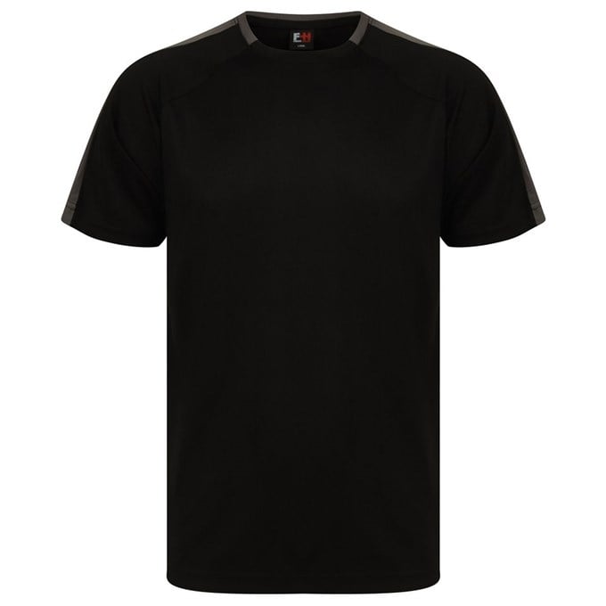 Unisex team t-shirt LV290BKGU2XL Black/ Gunmetal Grey