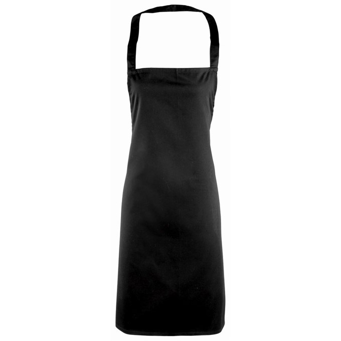 Essential bib apron Black