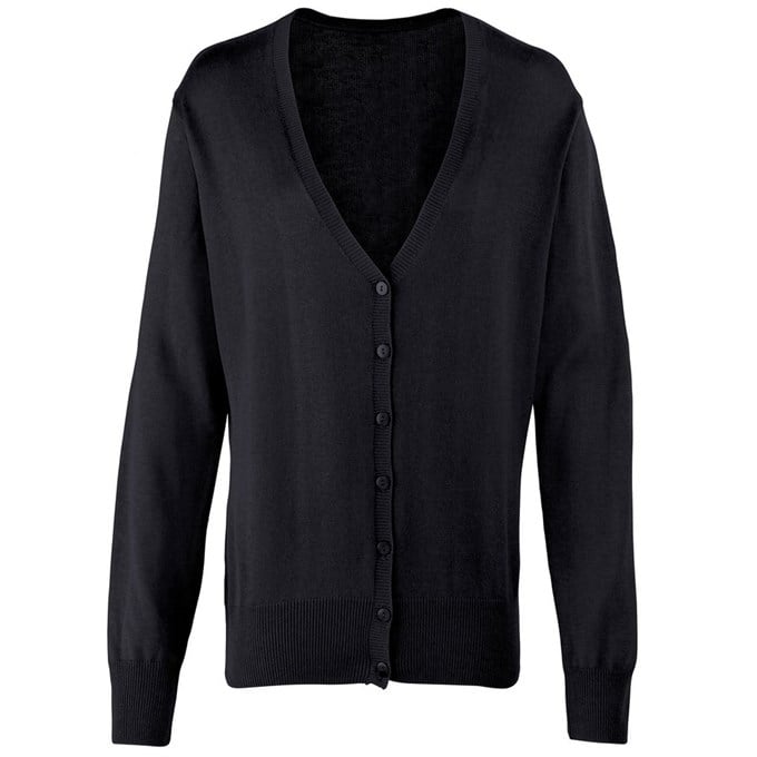 Women's button-through knitted cardigan Black