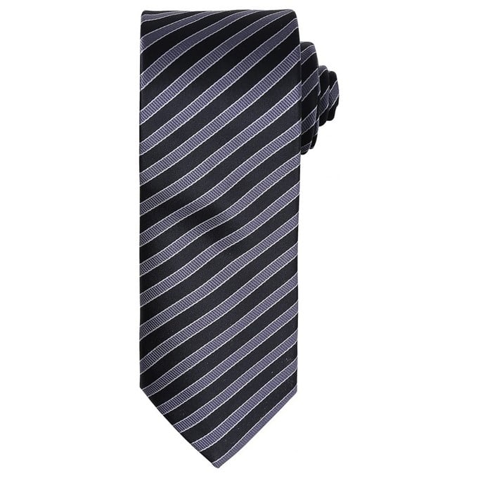 Premier Men's Double Stripe Tie PR782 PR782