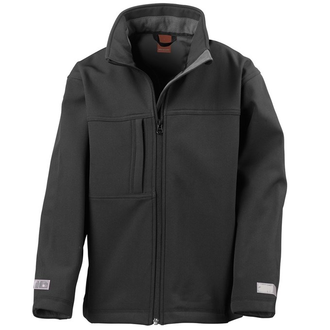 Junior classic softshell 3-layer jacket Black