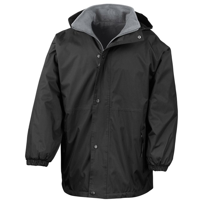 Junior/youth reversible StormDri 4000 fleece jacket Black/ Grey