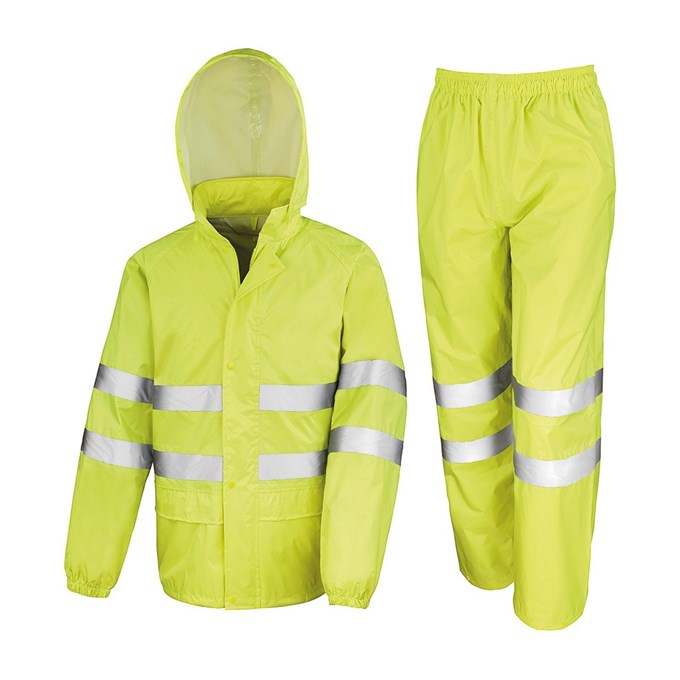 High-viz waterproof suit Yellow